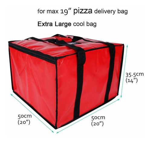 Bolsa De Entrega De Pizza Extra Grande Bolsa De Refrigeració