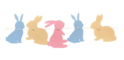 Guirnalda Conejos Pascua Resurrección Cotillón Activarte