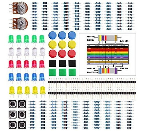 Kit De Componentes Electronicos De Resistencia Con Cabecera