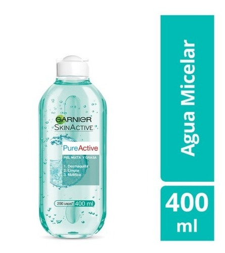 Imagen 4 de 7 de Agua Micelar Garnier Pure Active 400 Ml