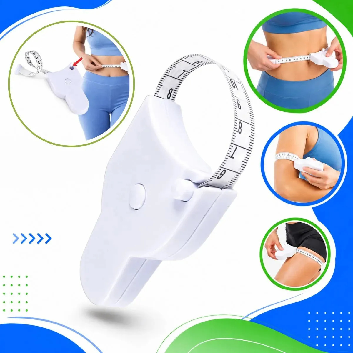 Fita Metrica Retratil Corporal Antropometrica Fitness Trena Gurumania