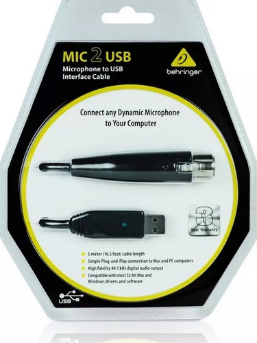 Interface De Audio Behringer - Mic 2 Usb