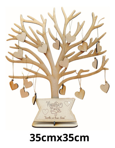 Árbol De Firmas Y Deseos Para Boda En Mdf