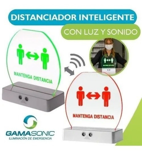Imagen 1 de 5 de Led Distanciador Inteligente Con Luz Sonido Gamasinic Ionlux