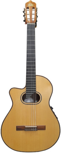 Guitarra Elecroacústica La Alpujarra 100kfix Z B Oval Zurda