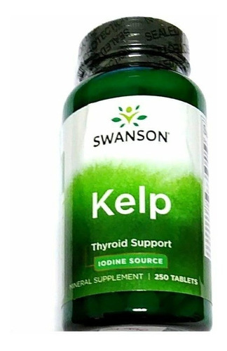 Kelp 250 Tab Fuente De Yodo Tiroides Swanson Envio Gratis