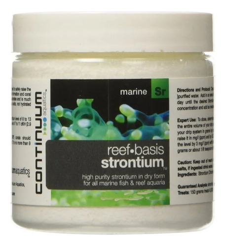 Strontium Dry 300g Continuum Reef Basis P/ Aquario Marinho