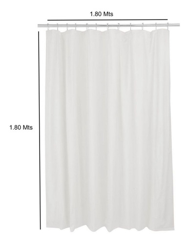 Protector Cortina De Baño Pvc Grueso Antihongos 180x180