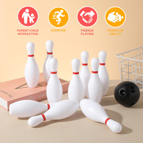 1 Juego De Bolas De Boliche De Plástico Para Niños