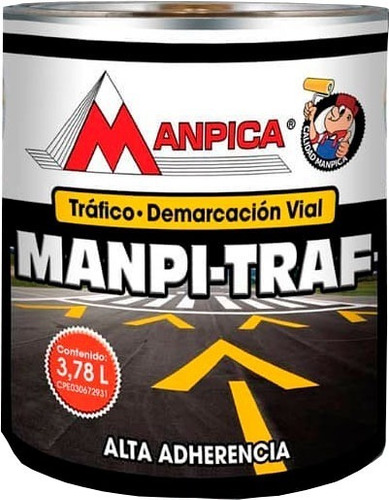 Pintura De Trafico Con Perlas Manpica Cuñete 5g Blanco