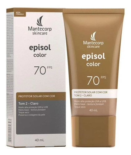 Protector Solar Facial Mantecorp Episol Fps 70 Tone 2 Clear