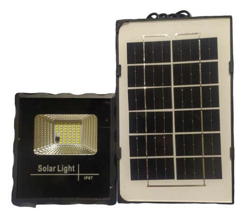 Lámpara Solar Led Exterior Pared Sensor 20w