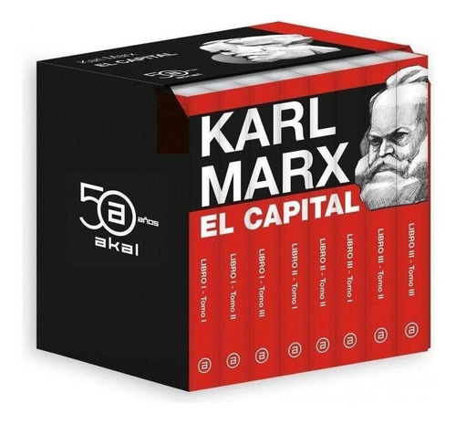 Libro: El Capital (estuche Obra Completa). Marx, Karl. Akal