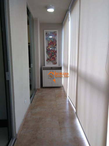 Studio Com 1 Dormitório À Venda, 38 M² Por R$ 325.000,00 - Vila Augusta - Guarulhos/sp - St0011