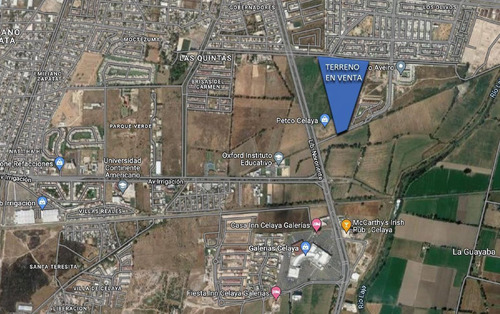 Terreno Comercial En Venta Celaya Guanajuato Eje Nororiente