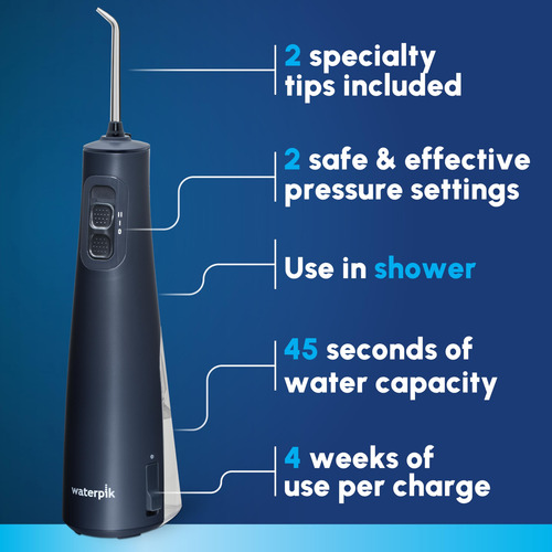 Water Flosser Waterpik Cordless Pulse Recarregável Wf-20 Blu