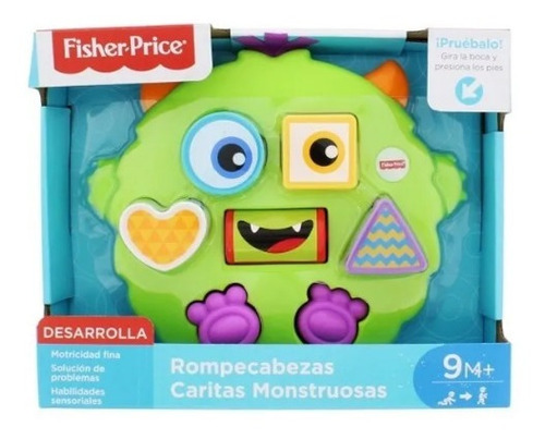 Fisher Price Rompecabezas Caritas Monstuosas Fjb06 Mattel