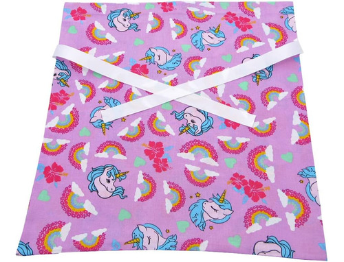 Vzwraps Bolsa De Regalo De Tela Reutilizable De Unicornios Y
