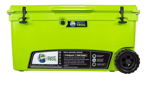 Frosted Frog Cofre Hielo Verde Para 110 Cuarto Galon