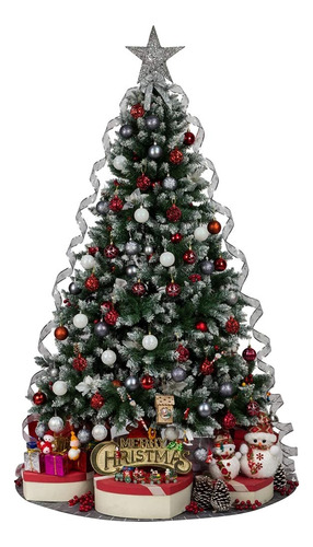 Juego De 24 Adornos De Bola Navidad Inastillables 6 Cm Rojo