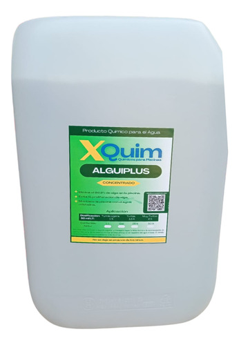 Algi Plus Xquim Alguicida 25 Litros Químicos Alberca Piscina