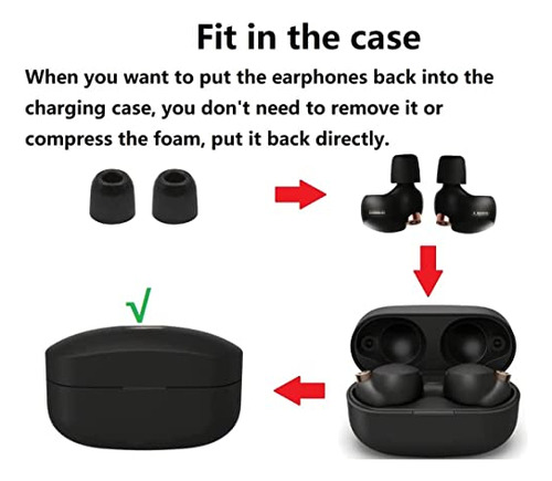 Bllq Earbud Memory Foam Tips Auriculares De Repuesto Ear Ti