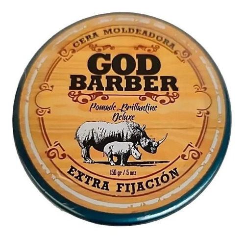 Cera Moldeadora God Barber Pomade Brillantine Deluxe Fija