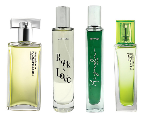 Set De 4 Perfumes Frescos Caballero Zermat Mayoreo