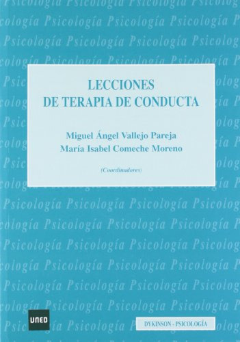 Libro Lecciones De Terapia De Conducta De Miguel Ángel Valle