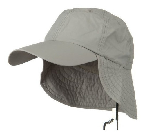 Sombrero Con Solapa De Tapa Gris Para El Aire Libre Proteje