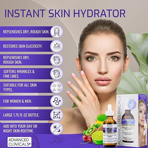 Ácido Hialurónico Advanced Clinicals Serum 52 Ml