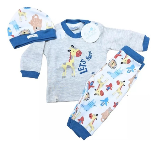 Ajuar Animalitos Bebe Talle 2 Conjunto Luz De Estrellita