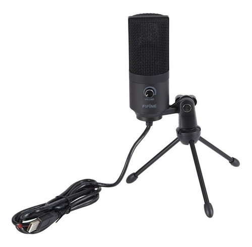 Micrófono Fifine Streaming K669b Condensador Usb