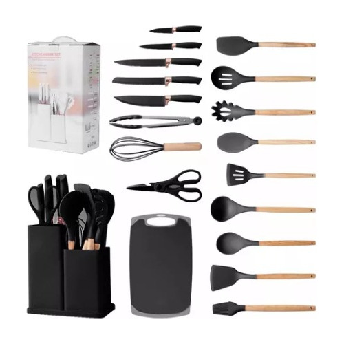 Utensilios De Cocina Silicona Juego De Cuchillos 19 Set