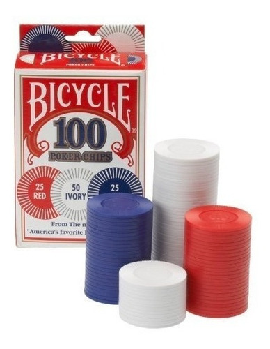 Fichas De Poker Bicycle 100 Nuevas De Paquete