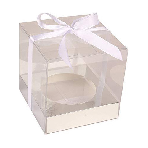 Us Wedding Favors Cajas Transparentes Para Cupcakes De 3.5in