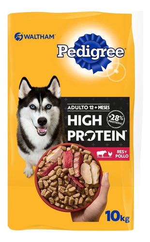 Pedigree High Protein Alimento Perro Res Pollo 10kg