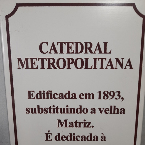 Imagem 3 de 5 de Curitiba 300 Anos 1993 Azulejo Comemorativo Catedral Metropo