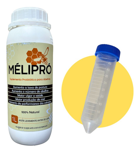 Melipró Probiótico 1lt P/ Abelhas Suplemento 100% Natural