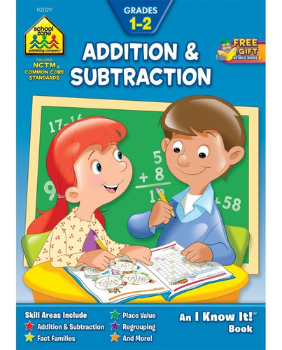 02029 School Zone Grades 1-2 Addition & Subtraction