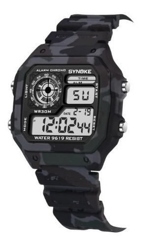 Reloj Digital Caballero Casual Deportivo Camuflaje Militar