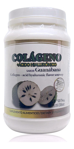 Colágeno Acido Hialurónico 1 Kg Guanábana Pretty Bee
