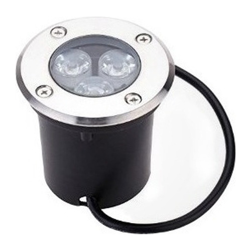 Lampara Led Empotrar Para Piso 3w 3000k 85-265v Ip65 Vert