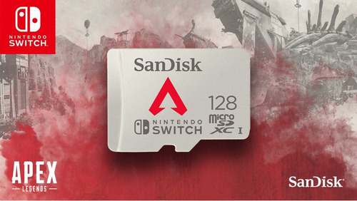 Imagen 3 de 6 de Tarjeta De Memoria Sandisk 128 Gb Micro Sd Nintendo Switch Apex