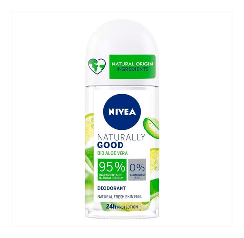 Desodorante Roll On Nivea Naturally Good Aloe Vera 50 Ml
