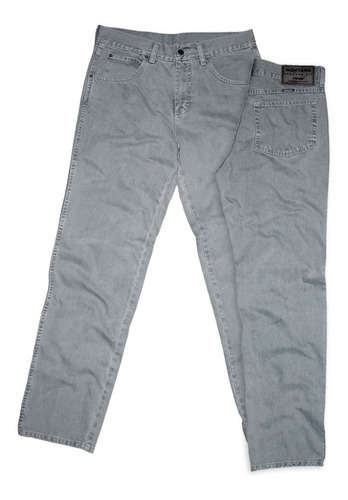 Wrangler Montana Jeans Color Gris Corte Clasico Pierna Recta