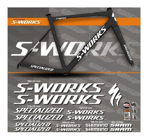 Calcomanias Adhesivos Bicicleta Specialized S-works