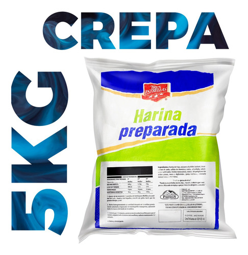 Harina Para Crepas Tres Estrellas Bulto 5 Kg