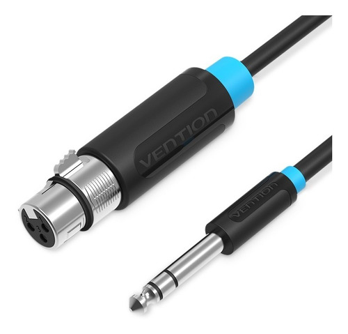 Cable Xlr Canon Plug 6.5 Audio 2m Microfono Parlante Vention
