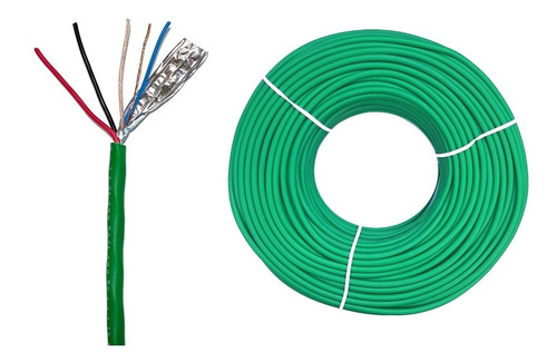 Imagem 6 de 7 de Rolo 50m - Cabo De Automação Rs485 2x18awg, 2x22awg Blindado